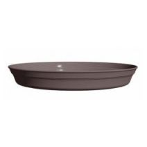 Soucoupe Pot de fleurs Roméo 17 Ø11,5x1,6cm taupe - POETIC